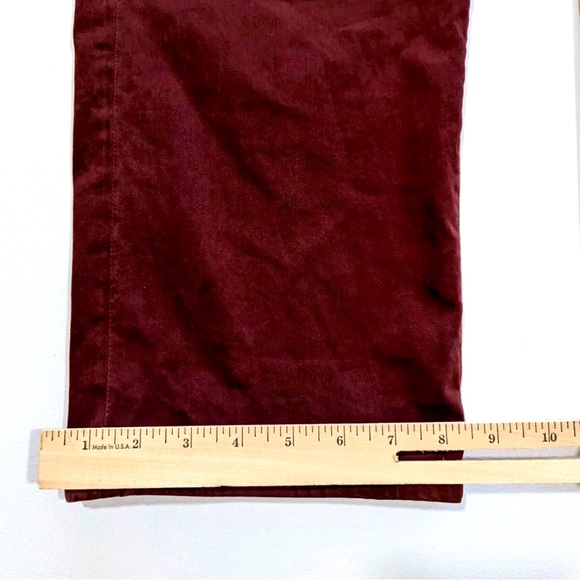 Adriano Goldschmied Pants Mens 38x32 Burgundy The Graduate Tailored Leg Stretch - Picture 7 of 8